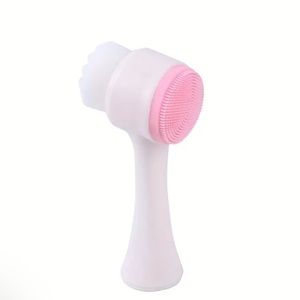 2 in 1 face cleansing brush-pink